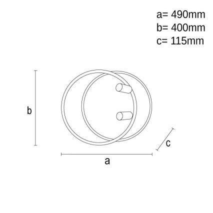 LED Regulowane oświetlenie sufitowe LED/65W/230V 3000-6500K białe + pilot do zdalnego sterowania