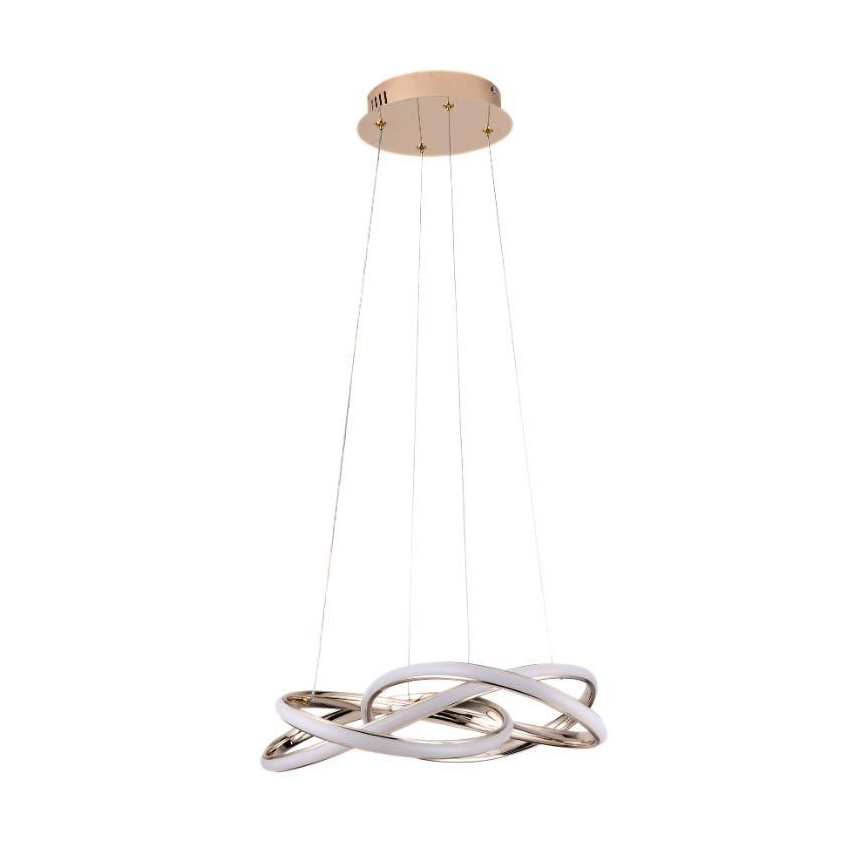 Lampa sufitowa LED ściemnialna na linkach LED/65W/230V 3000-6500K śr. 48 cm złota + pilot do zdalnego sterowania