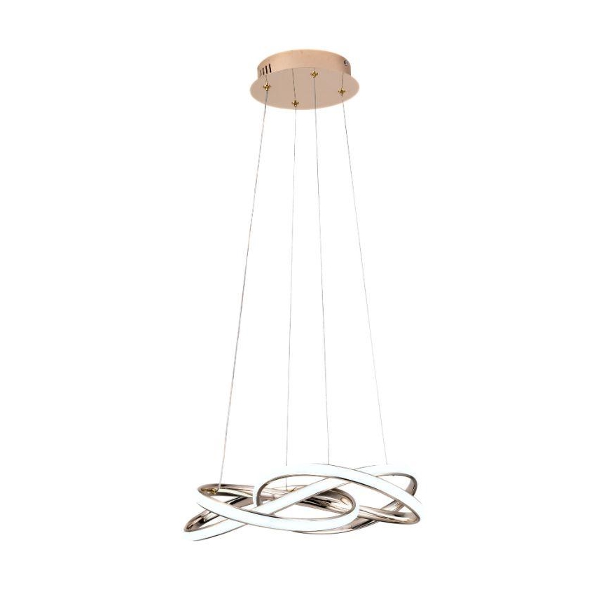 Lampa sufitowa LED ściemnialna na linkach LED/65W/230V 3000-6500K śr. 48 cm złota + pilot do zdalnego sterowania