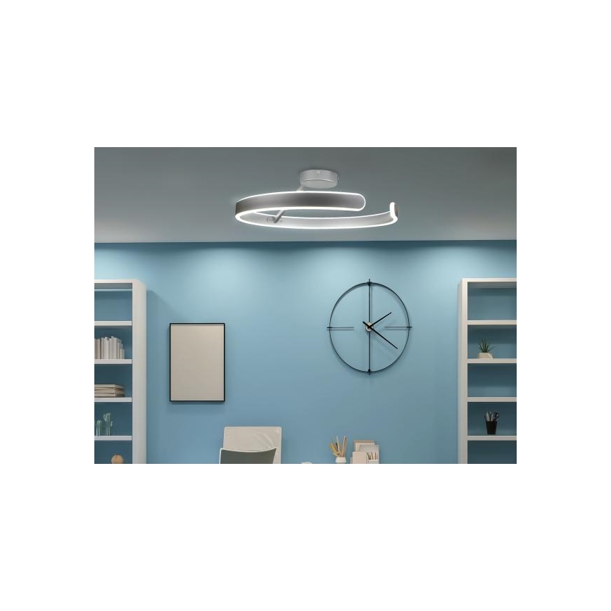 Lampa sufitowa LED ściemnialna LED/72W/230V 3000-6500K matowy chrom + pilot zdalnego sterowania