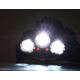 LED Akumulatorowa czołówka z czerwonym swiatłem LED/16W/7,4V IP44 czarna/niebieska