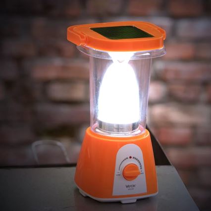 LED Ściemnialna akumulatorowa lampa solarna z funkcją power banku LED/230V 710 błyszcz. 1600 mAh