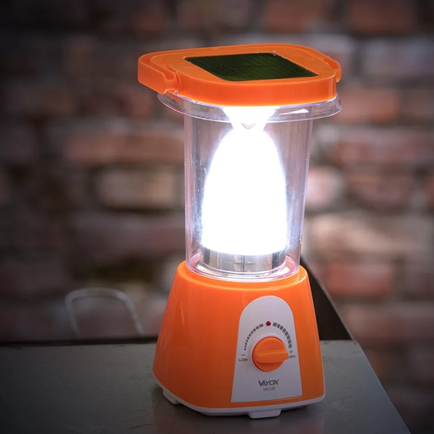 LED Ściemnialna akumulatorowa lampa solarna z funkcją power banku LED/230V 710 błyszcz. 1600 mAh