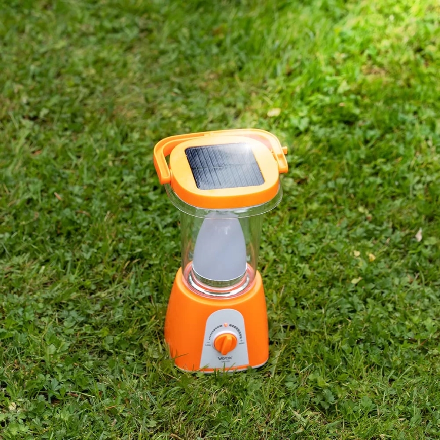 LED Ściemnialna akumulatorowa lampa solarna z funkcją power banku LED/230V 710 błyszcz. 1600 mAh