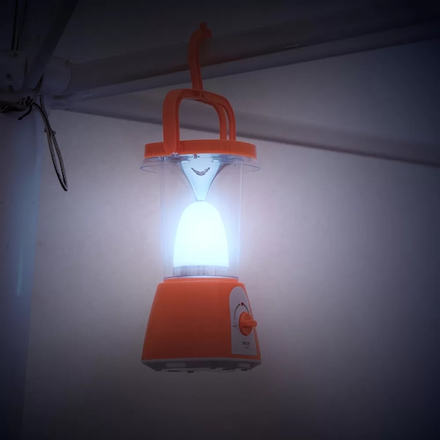 LED Ściemnialna akumulatorowa lampa solarna z funkcją power banku LED/230V 710 błyszcz. 1600 mAh