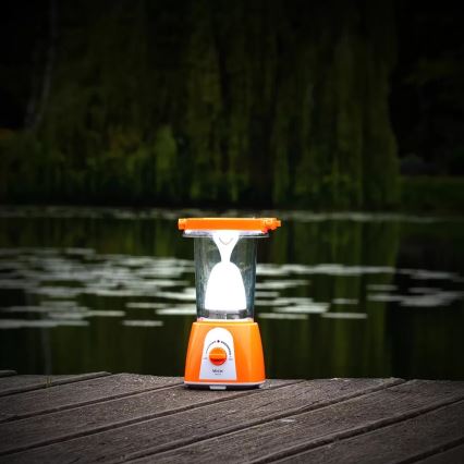 LED Ściemnialna akumulatorowa lampa solarna z funkcją power banku LED/230V 710 błyszcz. 1600 mAh