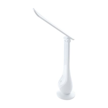 LED Akumulatorowa lampa stołowa LILLY LED/4W/5V 1200 mAh biała