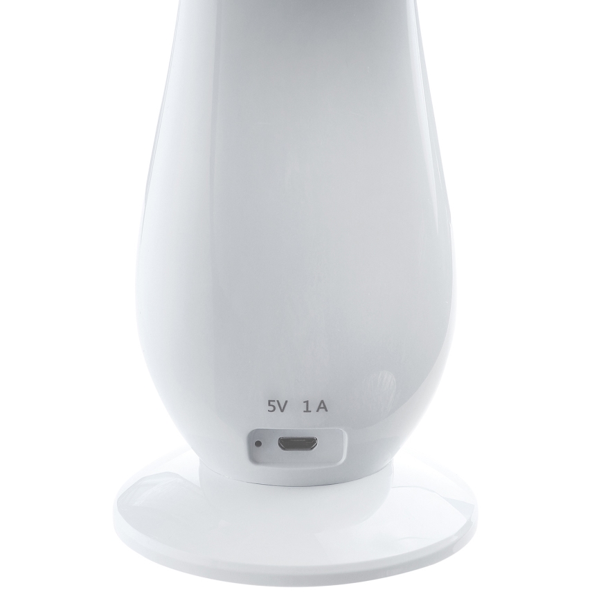 LED Akumulatorowa lampa stołowa LILLY LED/4W/5V 1200 mAh biała