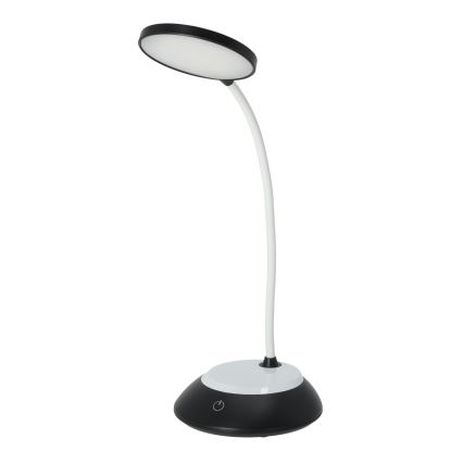 LED Akumulatorowa ściemnialna lampa stołowa VISUA LED/5W/5V 3000-5000K 1200 mAh czarna
