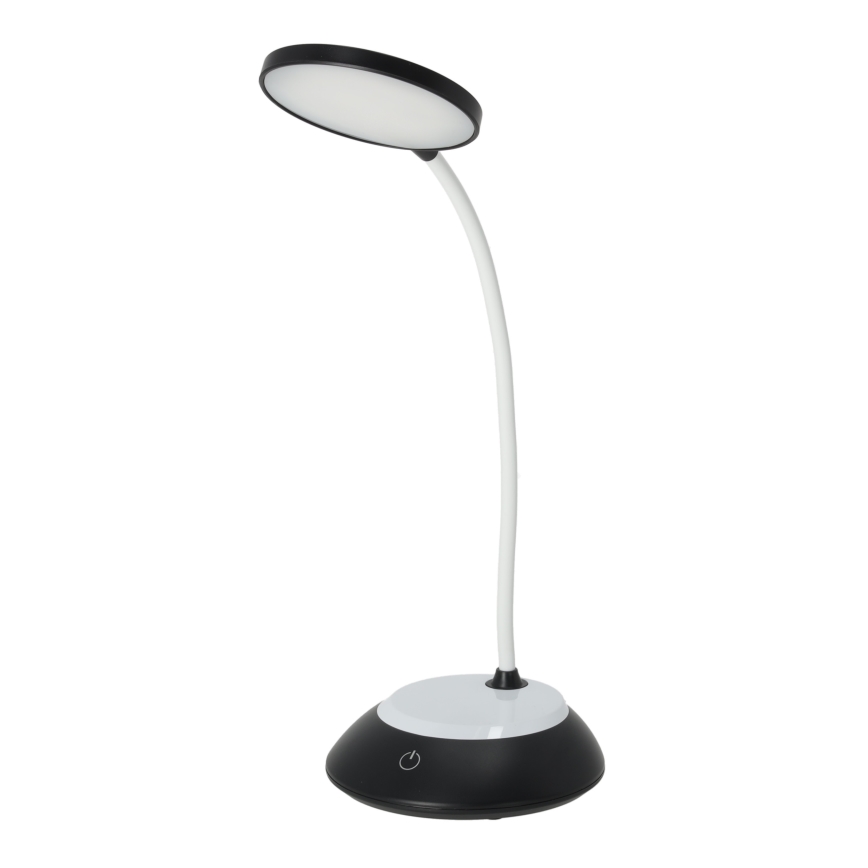 LED Akumulatorowa ściemnialna lampa stołowa VISUA LED/5W/5V 3000-5000K 1200 mAh czarna