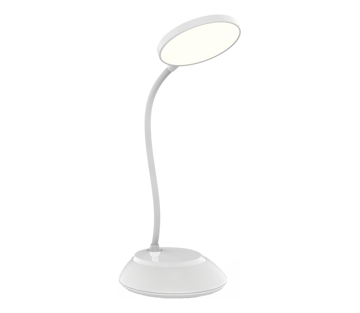 LED Akumulatorowa lampa stołowa ściemnialna VISUA LED/5W/5V 3000-5000K biała