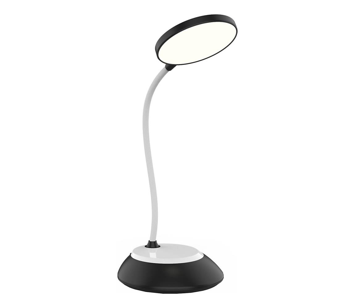 LED Akumulatorowa lampa stołowa ściemnialna VISUA LED/5W/5V 3000-5000K czarna