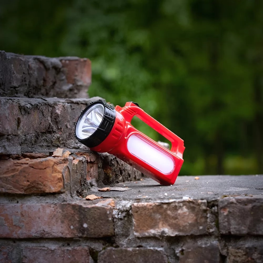 LED akumulatorowa latarka solarna LED/7W/230V 400 błyszcz. 3200 mAh