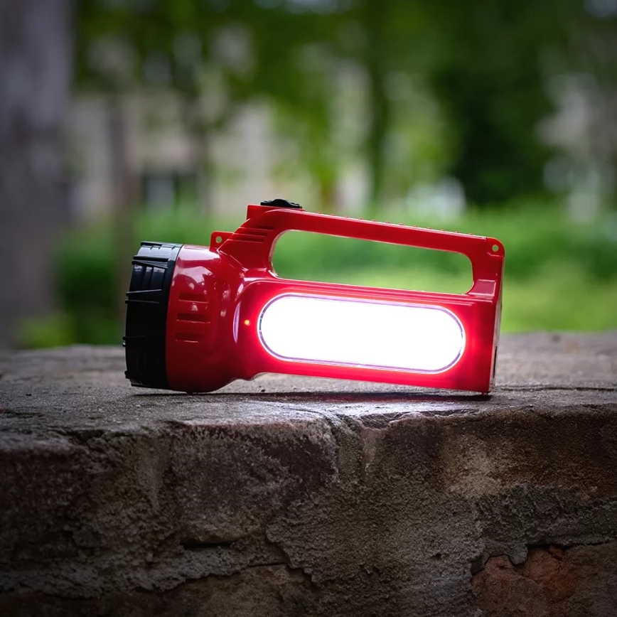 LED akumulatorowa latarka solarna LED/7W/230V 400 błyszcz. 3200 mAh