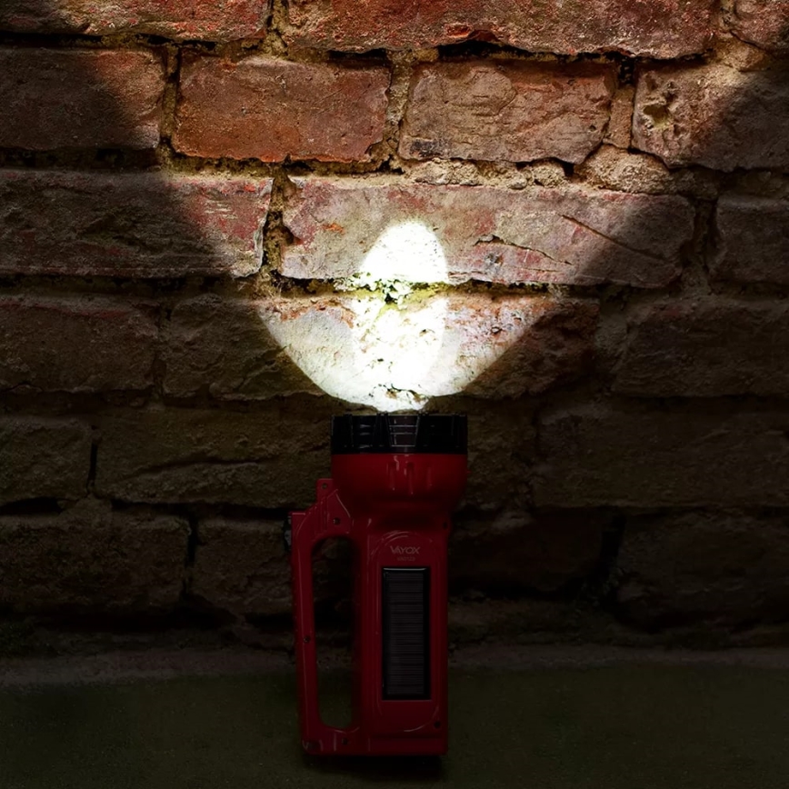 LED akumulatorowa latarka solarna LED/7W/230V 400 błyszcz. 3200 mAh
