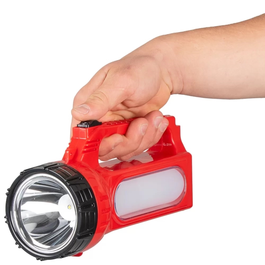 LED akumulatorowa latarka solarna LED/7W/230V 400 błyszcz. 3200 mAh