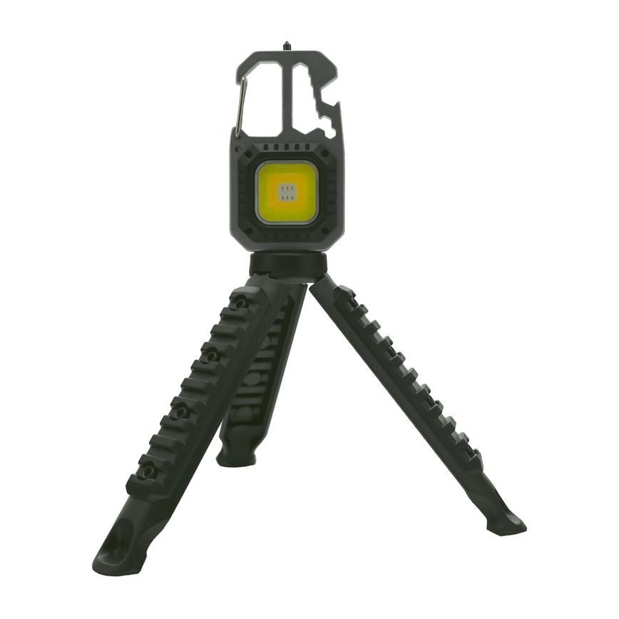 LED Akumulatorowa wielofunkcyjna latarka ze stojakiem LED/USB-C 400 mAh