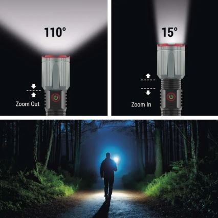 LED akumulatorowa żelazna latarka LED/5V 3000 błyszcz. 5000 mAh IP43