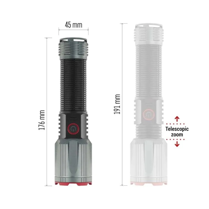 LED akumulatorowa żelazna latarka LED/5V 3000 błyszcz. 5000 mAh IP43