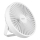 LED akumulatorowy stołowy wentylator z oświetleniem LED LED/2W/5V USB 2400 mAh biały