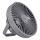 LED akumulatorowy stołowy wentylator z oświetleniem LED LED/2W/5V USB 2400 mAh szary