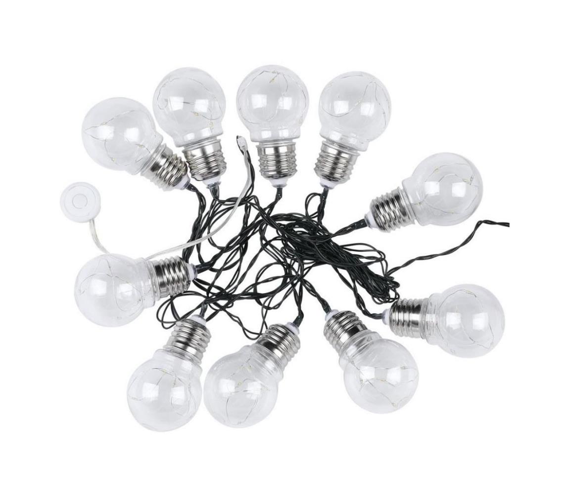 LED Łańcuch solarny 10xLED/1W/1,2V 2 m IP44 3000K
