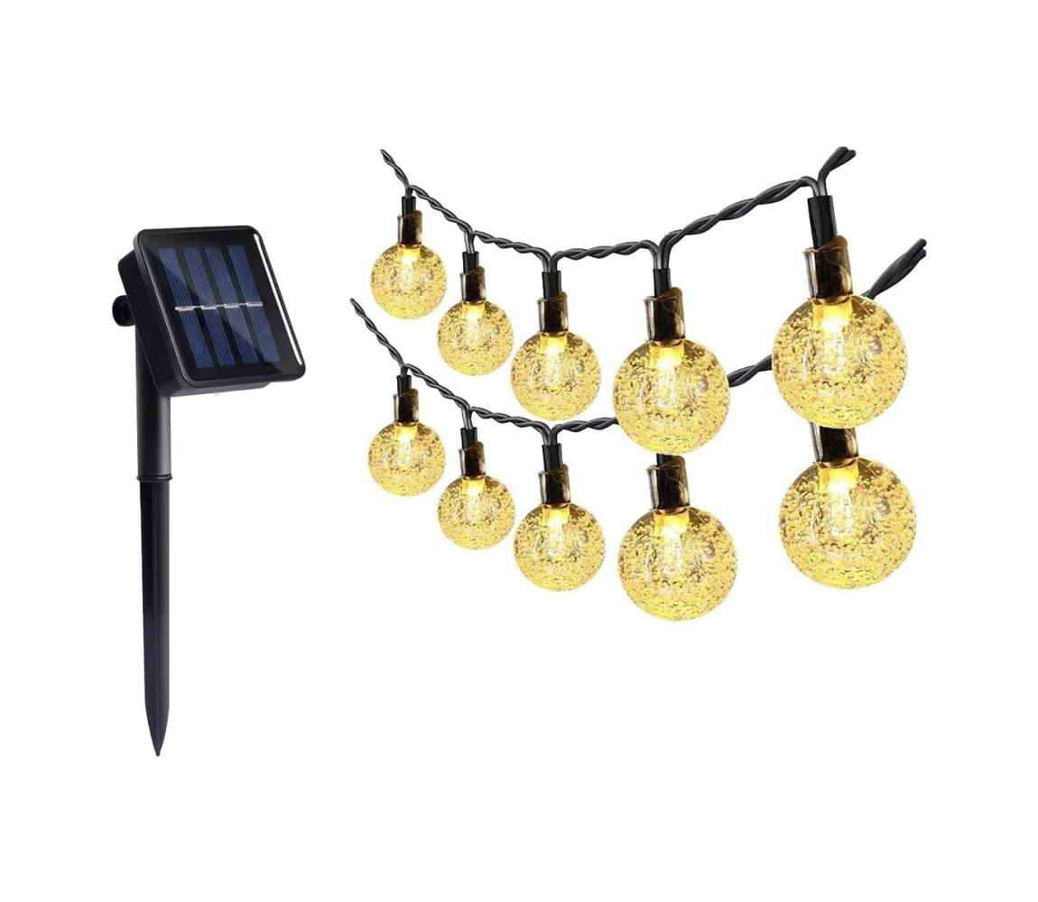 LED Łańcuch solarny 30xLED/0,12W/1,2V 3000K IP44