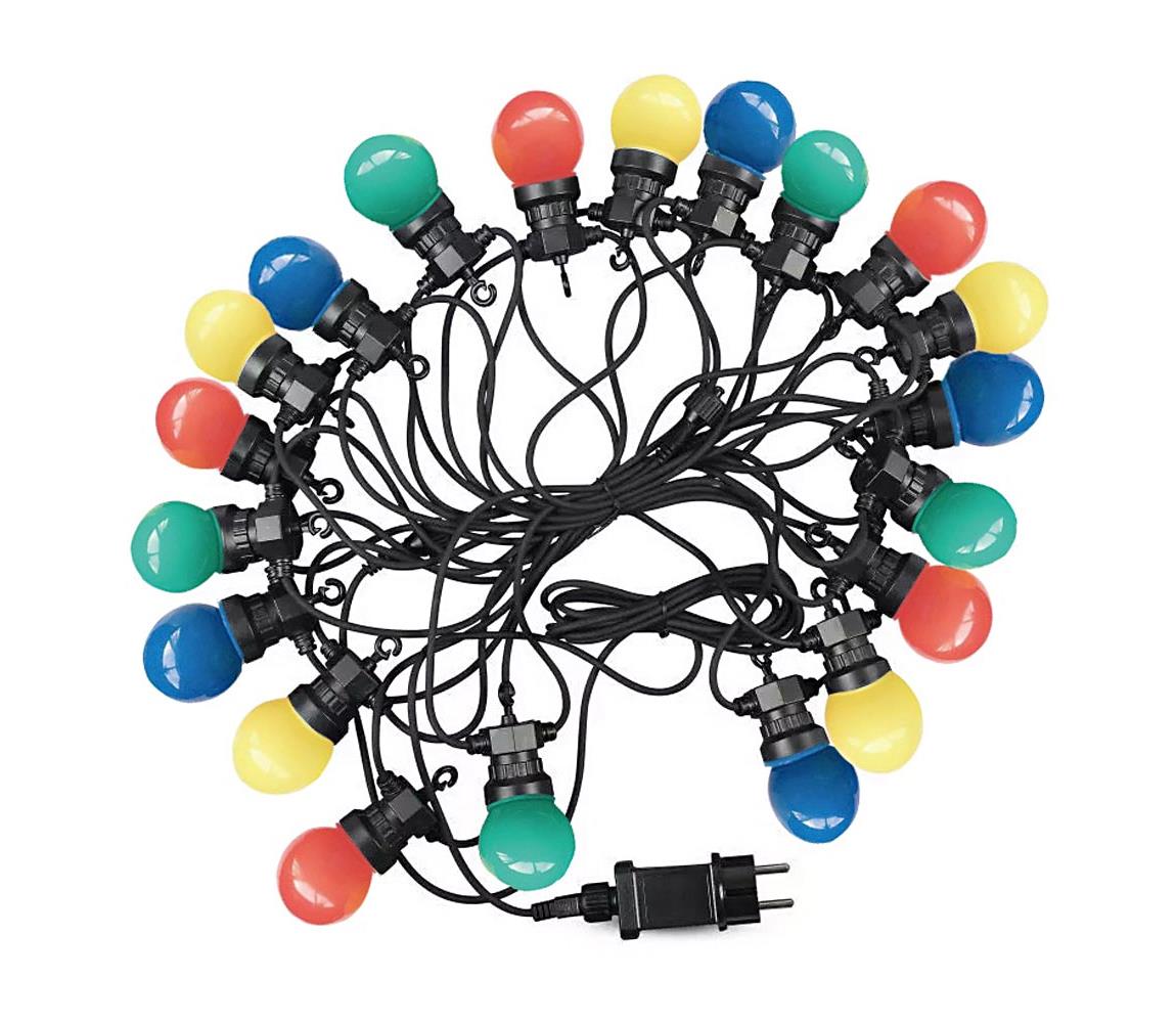 LED Łańcuch zewnętrzny STRING 10m 20xLED/0,5W/230V IP44