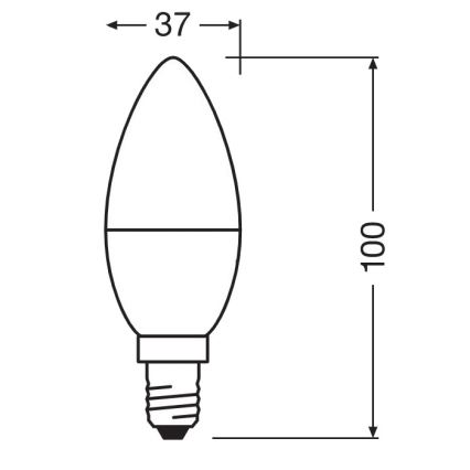 LED Antybakteryjna żarówka B40 E14/4,9W/230V 6500K - Osram