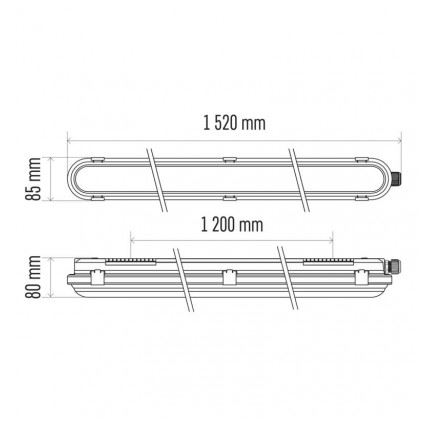 LED Techniczne oświetlenie awaryjne EMERGENCY LED/56W/230V IP66 4000K