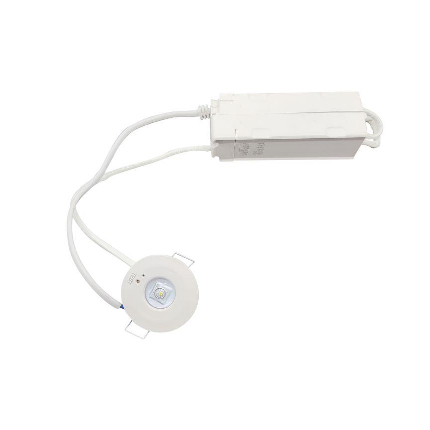 LED Awaryjna oprawa wpuszczana LED/1,2W/230V 6000K