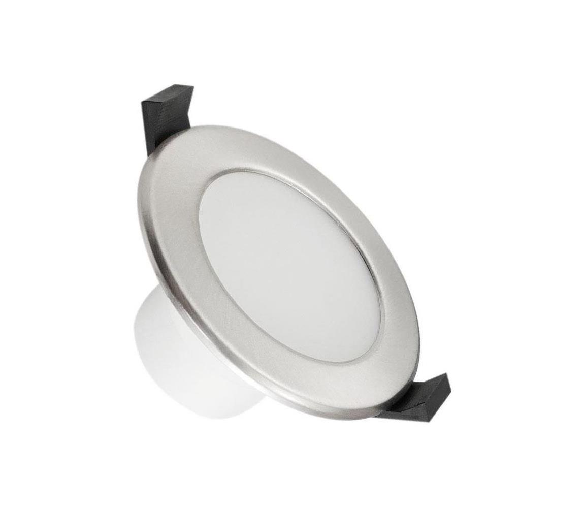 LED Łazienkowa oprawa wpuszczana LED/7W/230V 3000K srebrny IP44