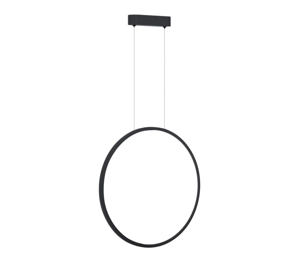LED Łazienkowy żyrandol na lince SATURNO LED/28W/230V IP44 antracyt