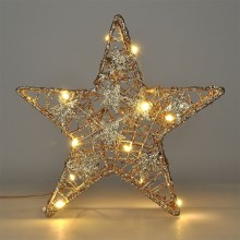 LED Bożonarodzeniowa dekoracja 14xLED/2xAA gwiazda