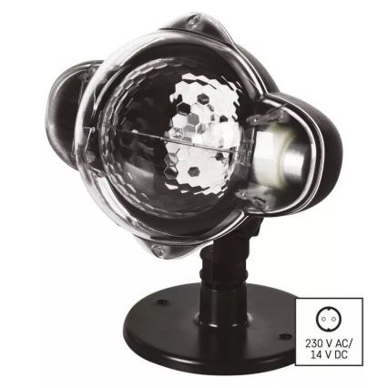 LED Bożonarodzeniowy projektor zewnetrzny LED/3,6W/230V IP44 ciepła/zimna biel