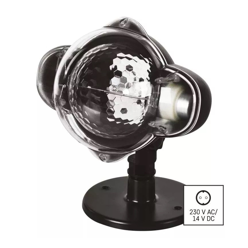 LED Bożonarodzeniowy projektor zewnetrzny LED/3,6W/230V IP44 ciepła/zimna biel