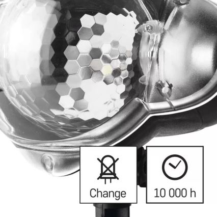 LED Bożonarodzeniowy projektor zewnetrzny LED/3,6W/230V IP44 ciepła/zimna biel