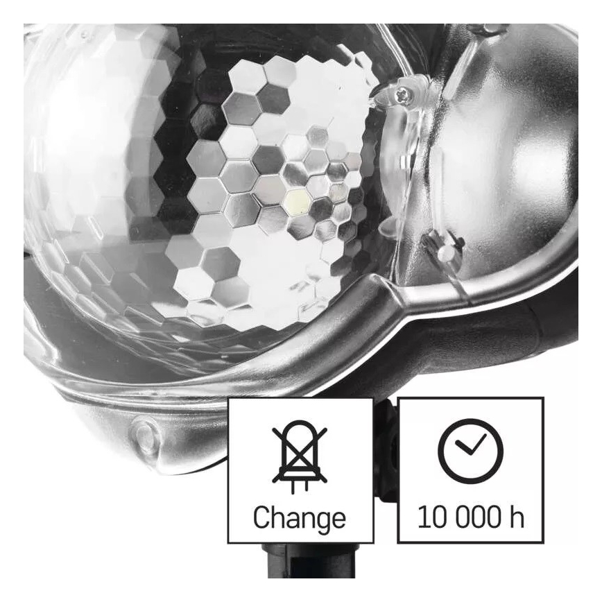 LED Bożonarodzeniowy projektor zewnetrzny LED/3,6W/230V IP44 ciepła/zimna biel