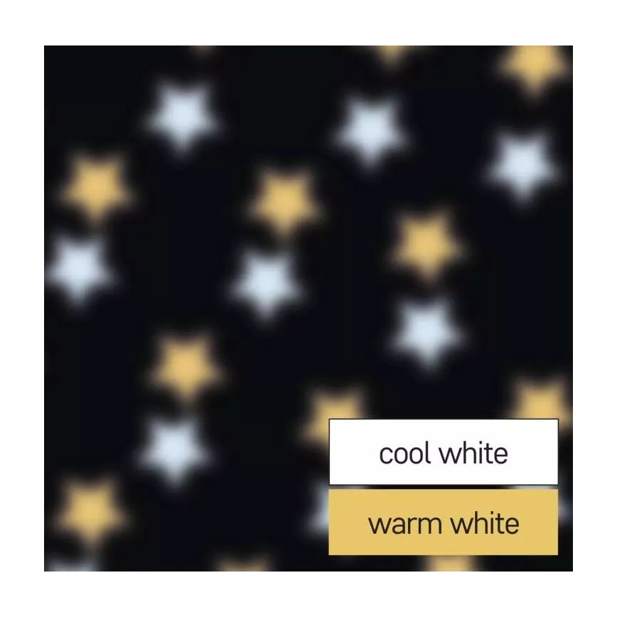 LED Bożonarodzeniowy projektor zewnetrzny LED/3,6W/230V IP44 ciepła/zimna biel