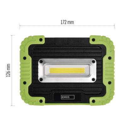 LED COB akumulatorowy reflektor LED/3,7V 3000 mAh IP44