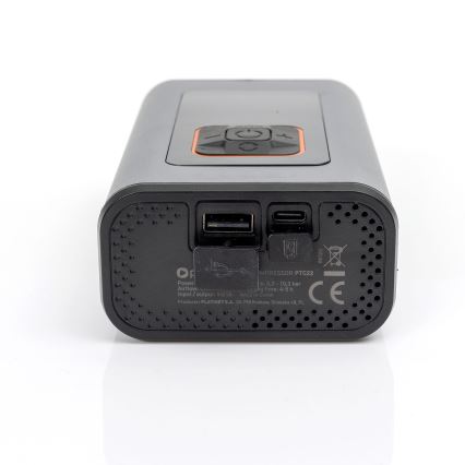 LED Cyfrowy kompresor kieszonkowy 3w1 4000 mAh 5W czarny