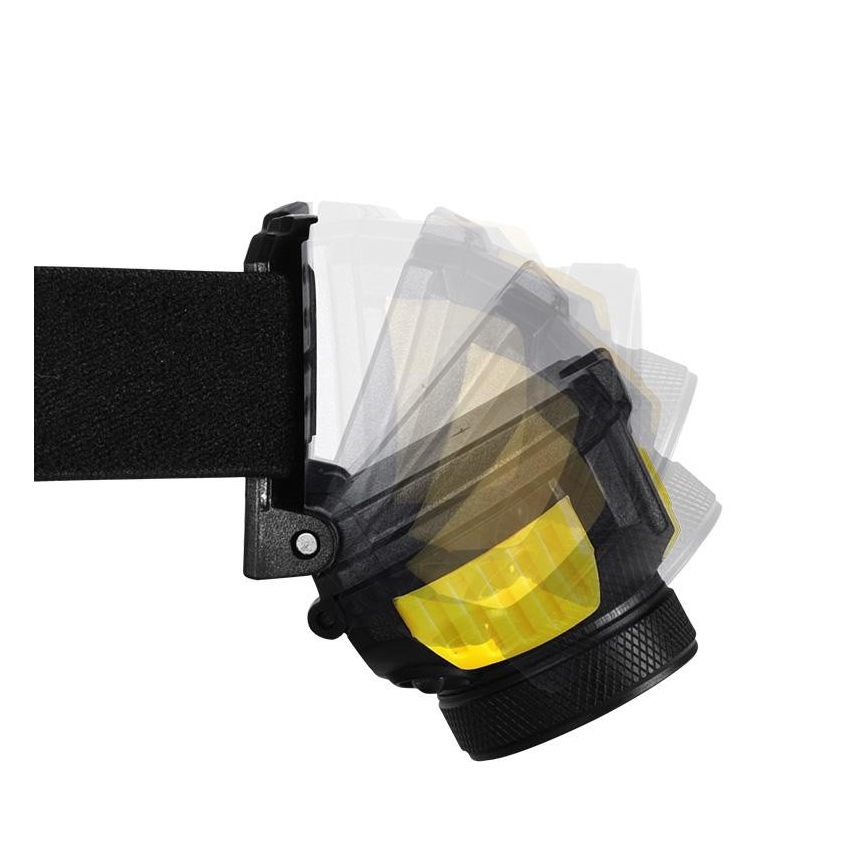 LED Czołówka 2xLED/5W/3xAAA + LED/3W