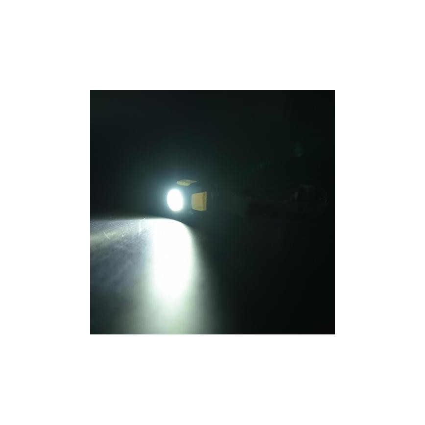 LED Czołówka 2xLED/5W/3xAAA + LED/3W