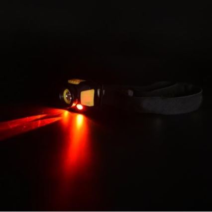 LED Czołówka 2xLED/5W/3xAAA + LED/3W