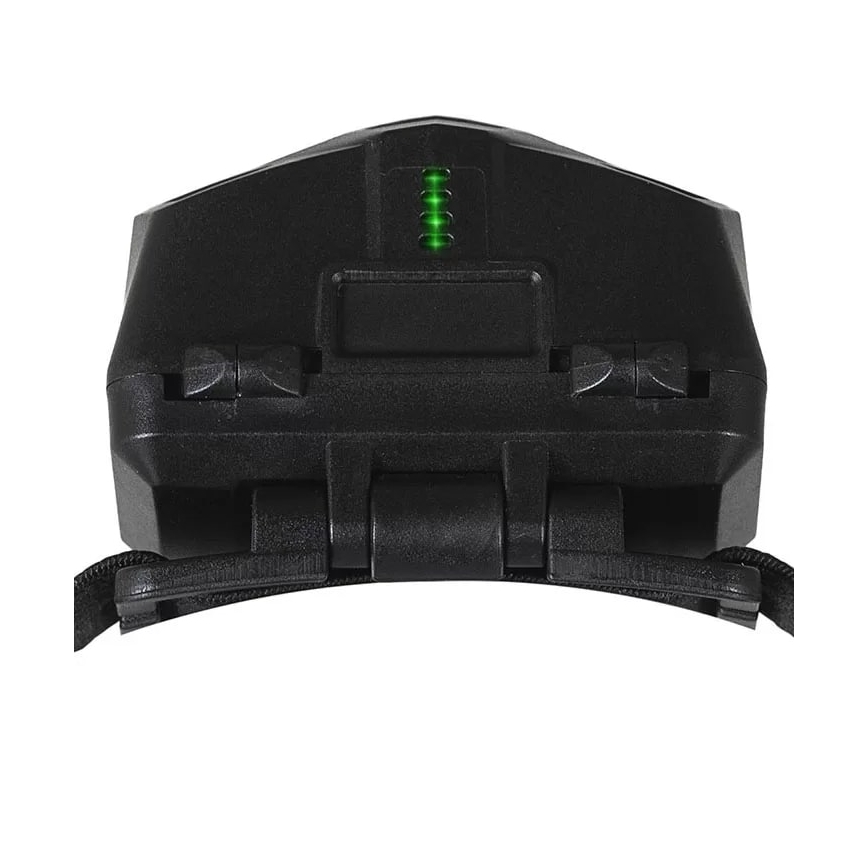 LED Ściemnialna akumulatorowa czołówka z czujnikiem i czerwone światło 2xLED/5W/5V/3xAAA IP65 500 błyszcz. 1200 mAh
