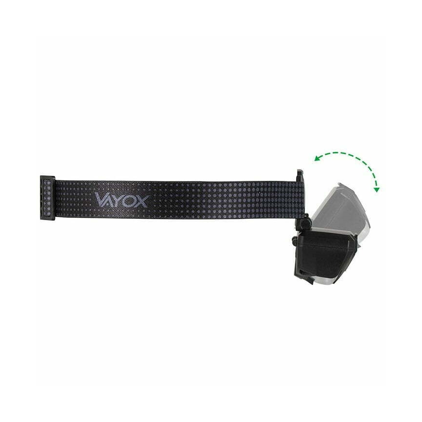 LED Ściemnialna akumulatorowa czołówka z czujnikiem i czerwone światło 2xLED/5W/5V/3xAAA IP65 500 błyszcz. 1200 mAh