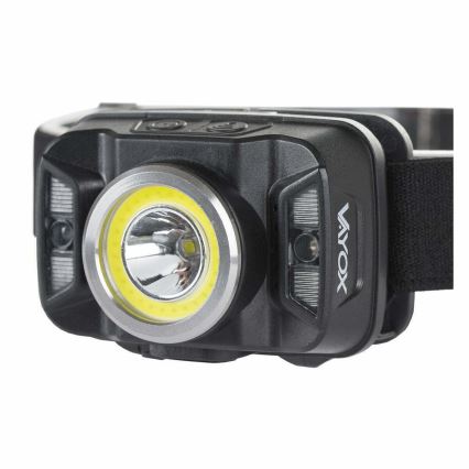 LED Ściemnialna akumulatorowa czołówka z czujnikiem i czerwone światło LED/15W/5V IP66 430 błyszcz. 1800 mAh