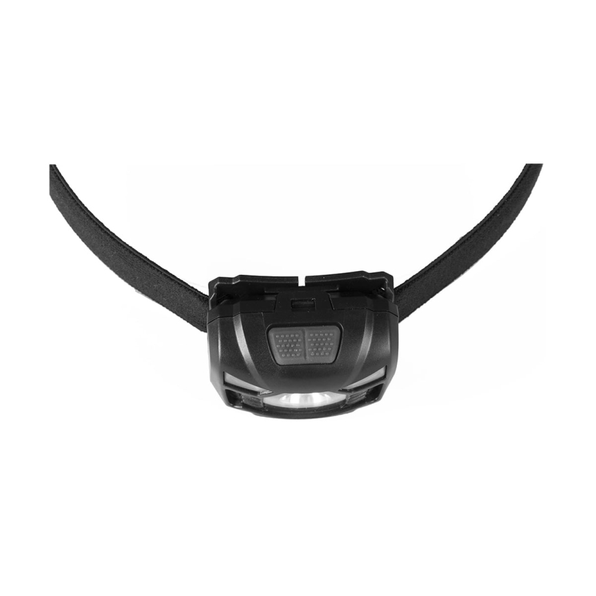 LED Ściemnialna akumulatorowa czołówka z czujnikiem i czerwone światło LED/3W/5V IP66 100 błyszcz. 1200 mAh