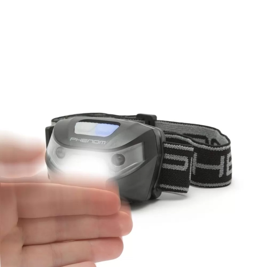 LED Czołówka z czujnikiem LED/Li-ion 1200mAh IP54