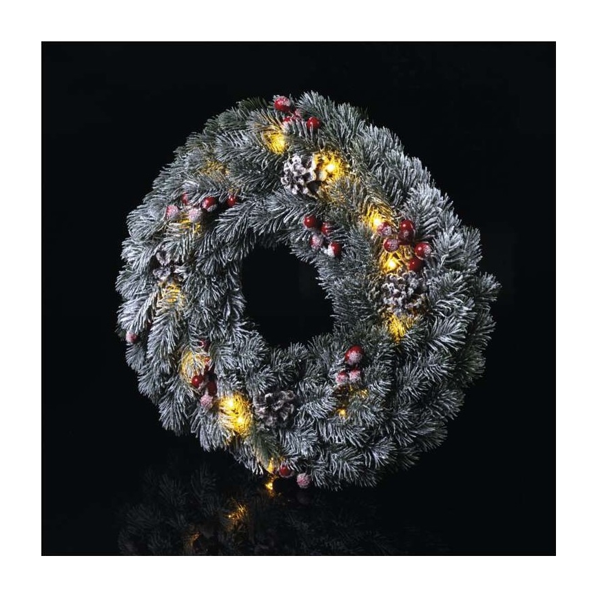 LED Dekoracja bożonarodzeniowa 20xLED/2xAA śr. 38 cm